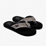 Aleader Men‘s Canvas Flip Flops // Grey (US: 9)