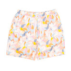 Hudson Swim Trunk // Bleached Honeysuckle Print (Small)