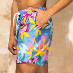 Harrison 5.5" Inseam Swim Trunk // Golden Hour Print (Small)
