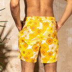 Harrison 5.5" Inseam Swim Trunk // Sunset Floral Print (Small)