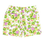 Harrison 5.5" Inseam Swim Trunk // Violetta Print (Small)