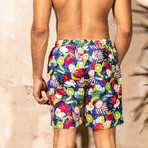 Hudson Swim Trunk // Island Time Print (Large)
