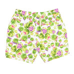 Harrison 5.5" Inseam Swim Trunk // Violetta Print (Small)