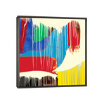 Modern Art- Weeping Colors by 5by5collective (18"H x 18"W x 0.75"D)