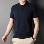 Corey Short Sleeve Polo Shirt // Dark Blue (XS)