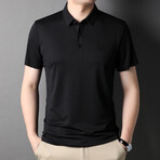 Jacob Short Sleeve Polo Shirt // Black (S)