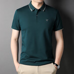 Gregory Short Sleeve Polo Shirt // Green (XL)