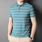 Mitchell Short Sleeve Polo Shirt // Green (L)