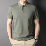 Lucas Short Sleeve Polo Shirt // Army Green (S)