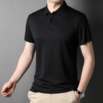 Jacob Short Sleeve Polo Shirt // Black (S)