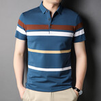 Allen Short Sleeve Polo Shirt // Blue (S)