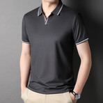 Blake Short Sleeve Polo Shirt // Dark Gray (M)