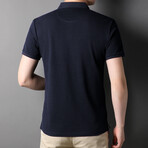 Corey Short Sleeve Polo Shirt // Dark Blue (XS)