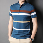 Allen Short Sleeve Polo Shirt // Blue (S)