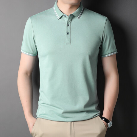 Jonas Short Sleeve Polo Shirt // Light Green (XS)