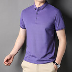 Christopher Short Sleeve Polo Shirt // Purple (M)