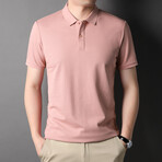 Evan Short Sleeve Polo Shirt // Pink (S)