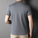 Isaac Short Sleeve Polo Shirt // Dark Gray (L)