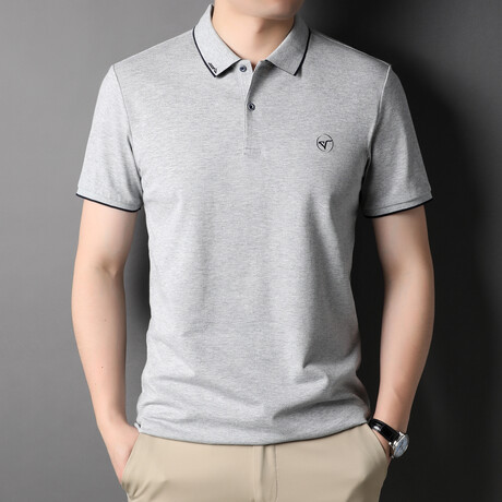 Matt Short Sleeve Polo Shirt // Gray (XS)