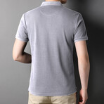 David Short Sleeve Polo Shirt // Gray (L)