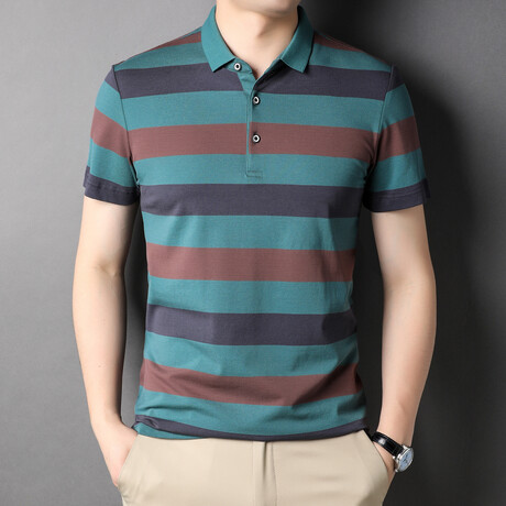 Liam Short Sleeve Polo Shirt // Green (XS)