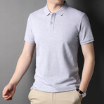 David Short Sleeve Polo Shirt // Gray (L)