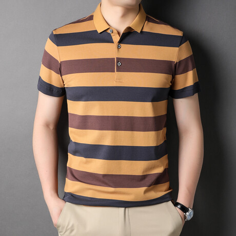 Harrison Short Sleeve Polo Shirt // Orange (XS)