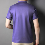 Christopher Short Sleeve Polo Shirt // Purple (M)