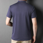 Emmet Short Sleeve Polo Shirt // Blue (XS)