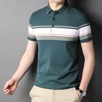 Ethan Short Sleeve Polo Shirt // Green (M)