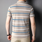 Keith Short Sleeve Polo Shirt // Beige (M)