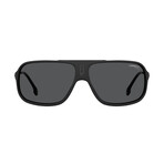 Carrera // Unisex Pilot Polarized Sunglasses // Matte Black + Gray