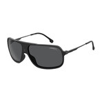 Carrera // Unisex Pilot Polarized Sunglasses // Matte Black + Gray