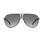 Carrera // Unisex Navigator Polarized Sunglasses // Black + Gray Shaded