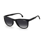 Carrera // Men's Square Sunglasses // Black + Dark Gray Shaded