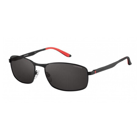 Carrera // Men's Rectangle Polarized Sunglasses // Matte Black + Gray