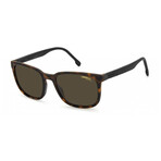 Carrera // Men's Rectangle Sunglasses // Matte Havana + Brown