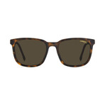 Carrera // Men's Rectangle Sunglasses // Matte Havana + Brown