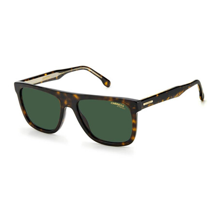 Carrera // Men's Square Sunglasses // Havana + Green