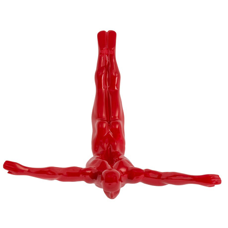 Wall Diver Sculpture // Small (Red)