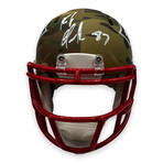 Rob Gronkowski // New England Patriots // Signed Camo Mini Helmet