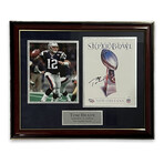 Tom Brady // New England Patriots // Signed Super Bowl XXXVI Program Collage + Framed