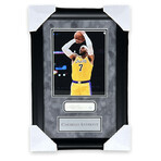 Carmelo Anthony // Los Angeles Lakers // Autographed Cut + Framed
