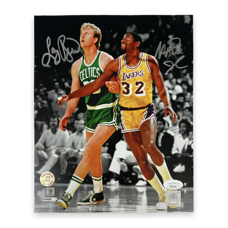 Larry Bird & Magic Johnson // Signed Photograph