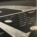 Pete Rose // Cincinnati Reds // Autographed Photograph + Inscriptions + Framed