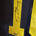 Tom Brady // Michigan Wolverines // Autographed Jersey + Framed