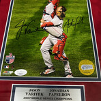 Jason Varitek & Jonathan Papelbon // Boston Red Sox // Signed Photograph + Framed