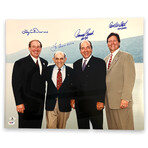 Yogi Berra, Gary Carter, Johnny Bench & Carlton Fisk // Signed Photograph + Inscriptions