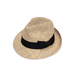 Classic Straw Fedora Hat // Natural (S)