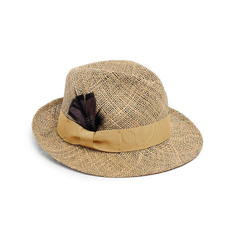 Straw Fedora Hat // Natural (S)